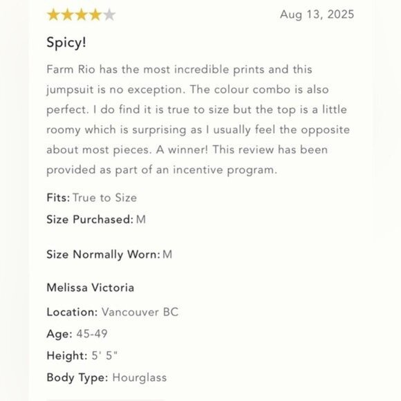 NWT Size S - Farm Rio x Anthropologie Halter Jumpsuit (NWT USD 178) - Picture 4 of 14